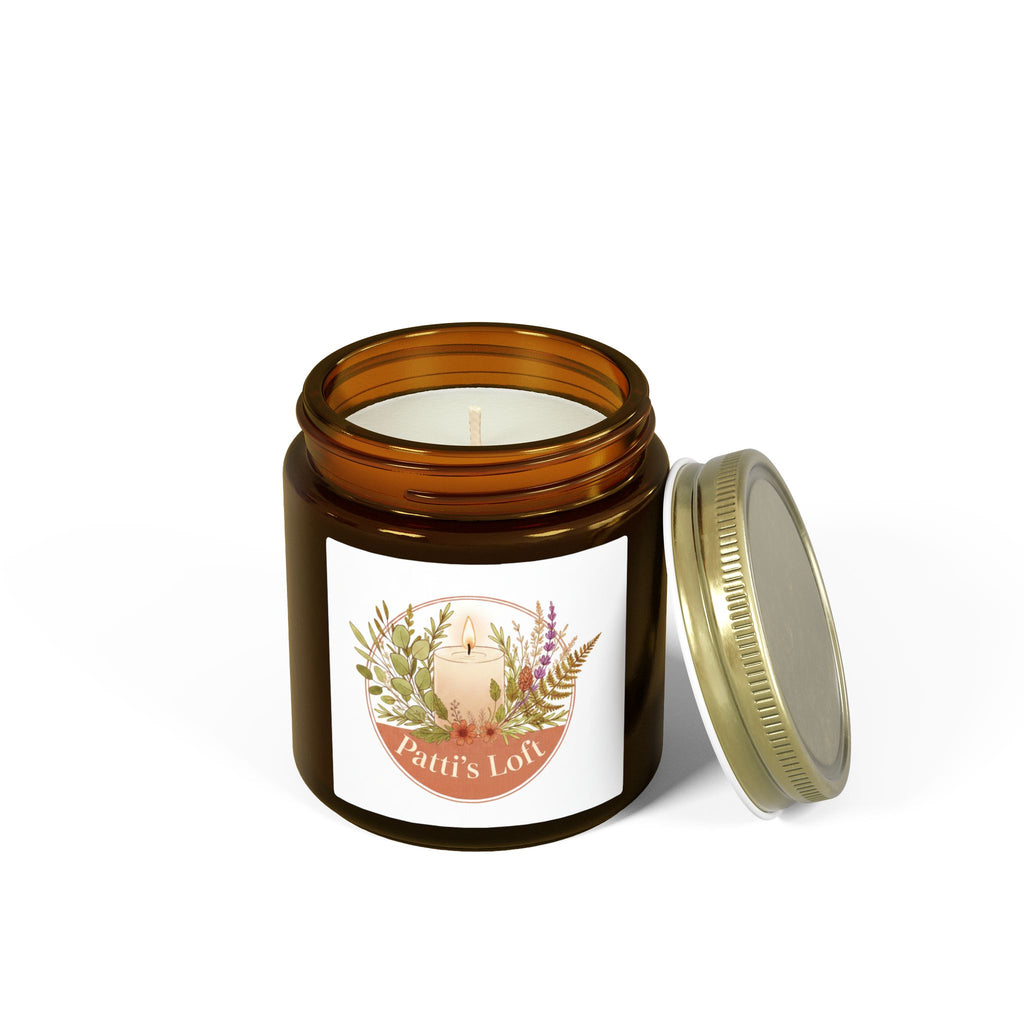 Coconut Apricot Scented Candle — 4oz/9oz Apricot Coconut Soy Jar (Patti’s Loft Label)