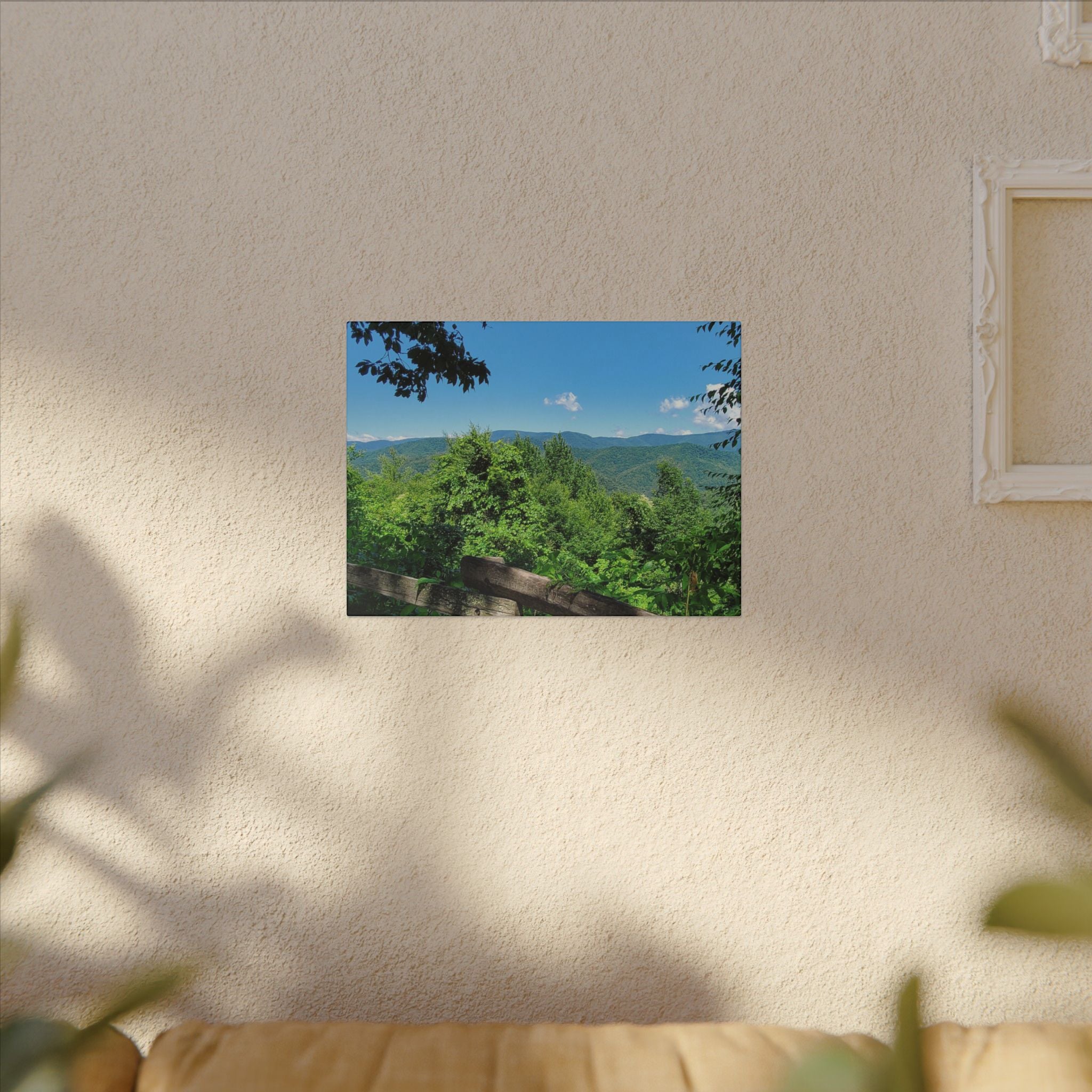 Mountain View Canvas Print — Scenic Blue Ridge Landscape Wall Art