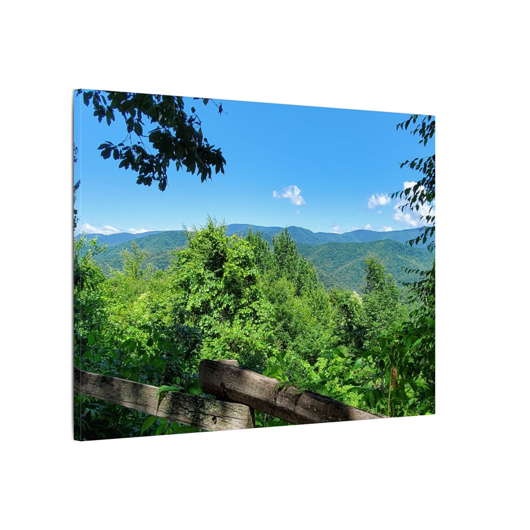 Mountain View Canvas Print — Scenic Blue Ridge Landscape Wall Art