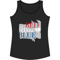 Performance Tank Top — "Red Wine & Blue" Patriotic Wine Lover Graphic