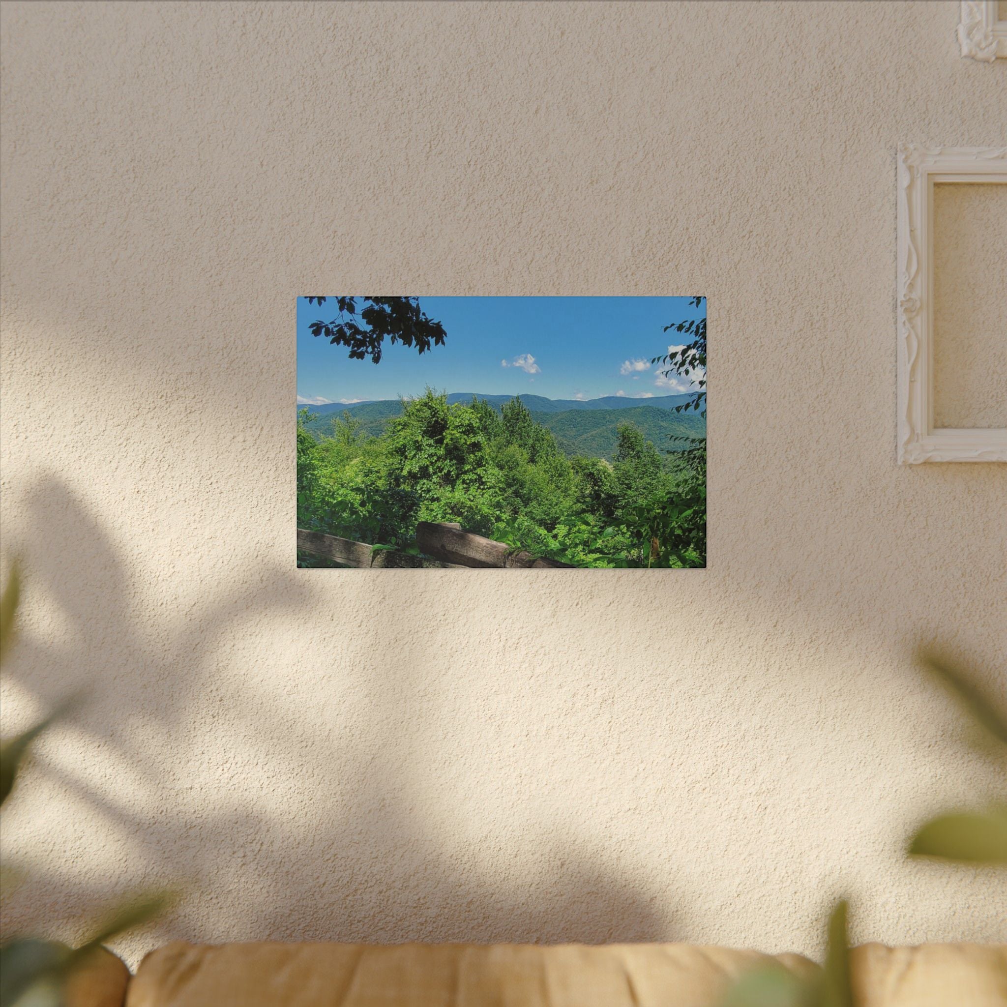 Mountain View Canvas Print — Scenic Blue Ridge Landscape Wall Art
