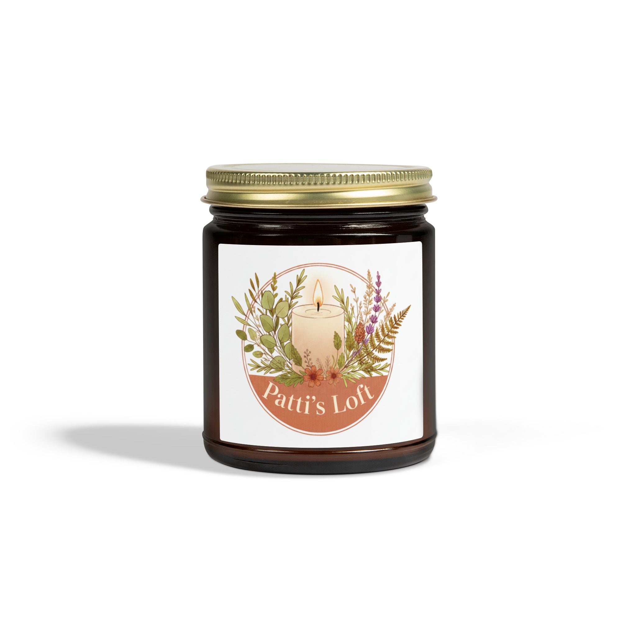Coconut Apricot Scented Candle — 4oz/9oz Apricot Coconut Soy Jar (Patti’s Loft Label)