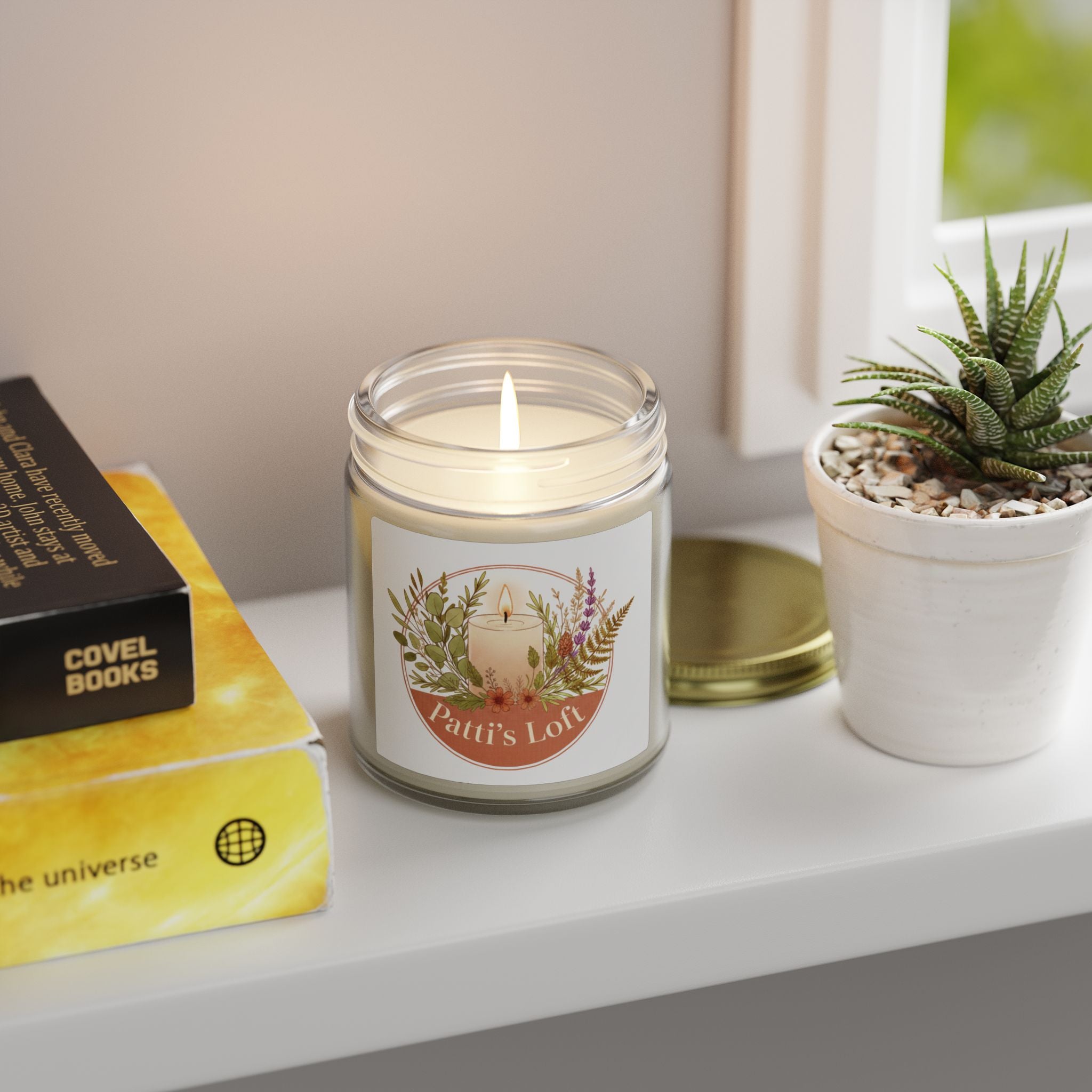 Coconut Apricot Scented Candle — 4oz/9oz Apricot Coconut Soy Jar (Patti’s Loft Label)