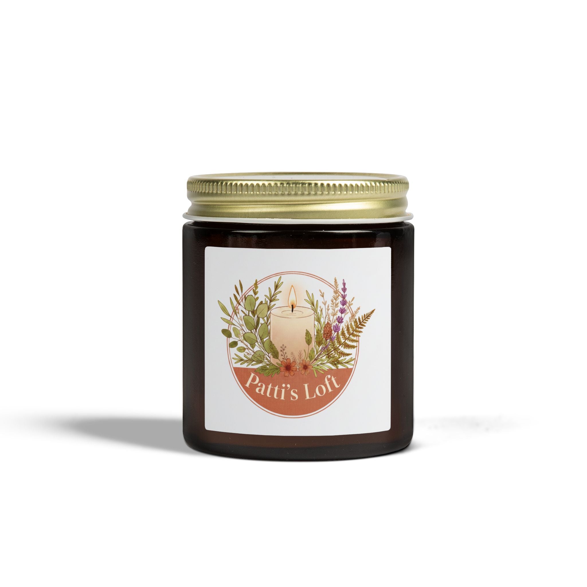 Coconut Apricot Scented Candle — 4oz/9oz Apricot Coconut Soy Jar (Patti’s Loft Label)