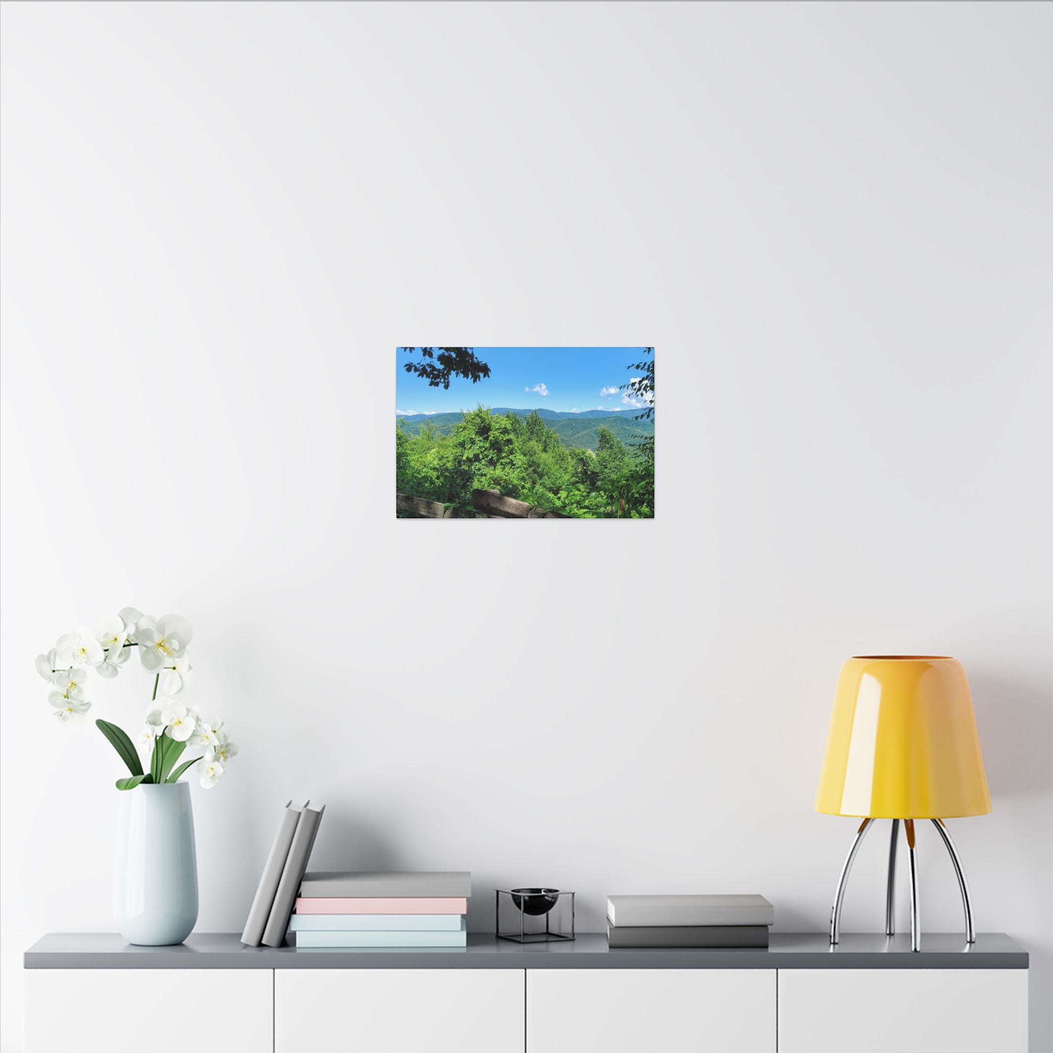 Mountain View Canvas Print — Scenic Blue Ridge Landscape Wall Art