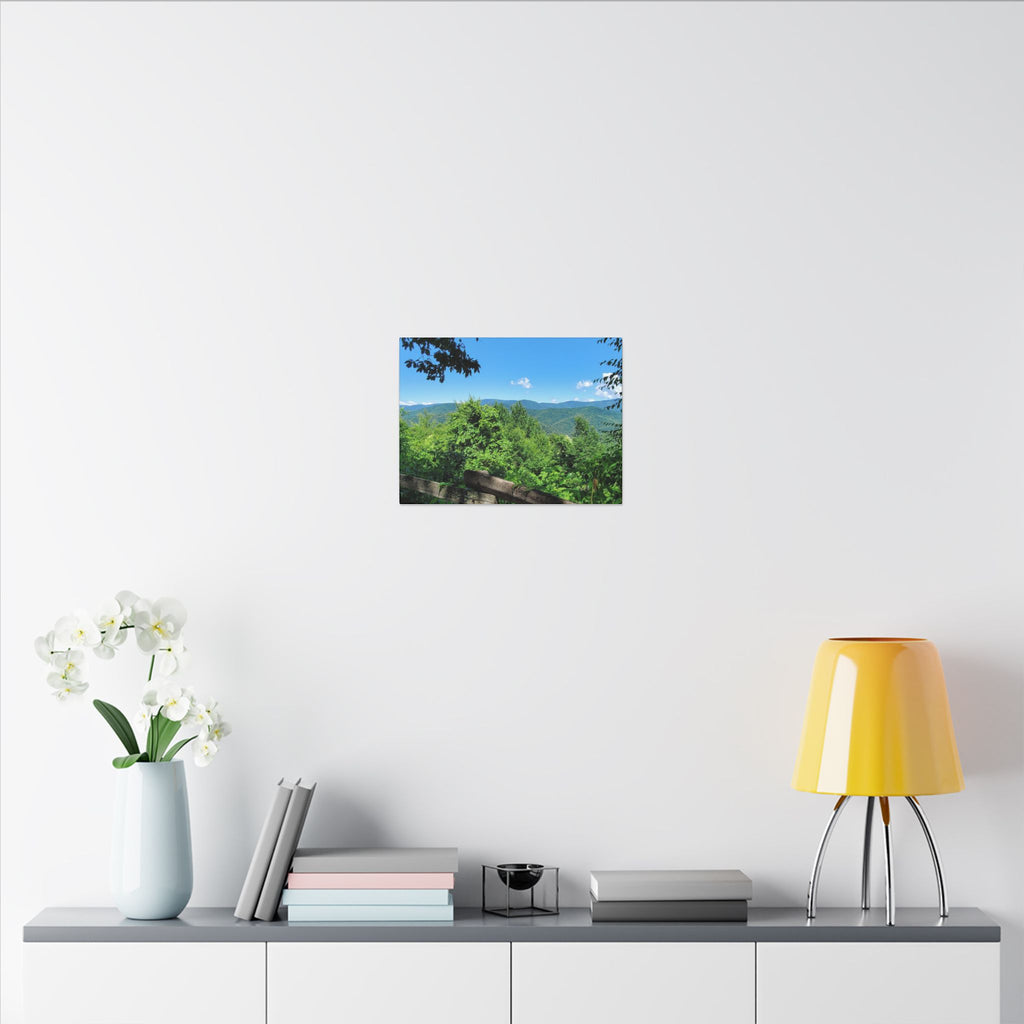Mountain View Canvas Print — Scenic Blue Ridge Landscape Wall Art