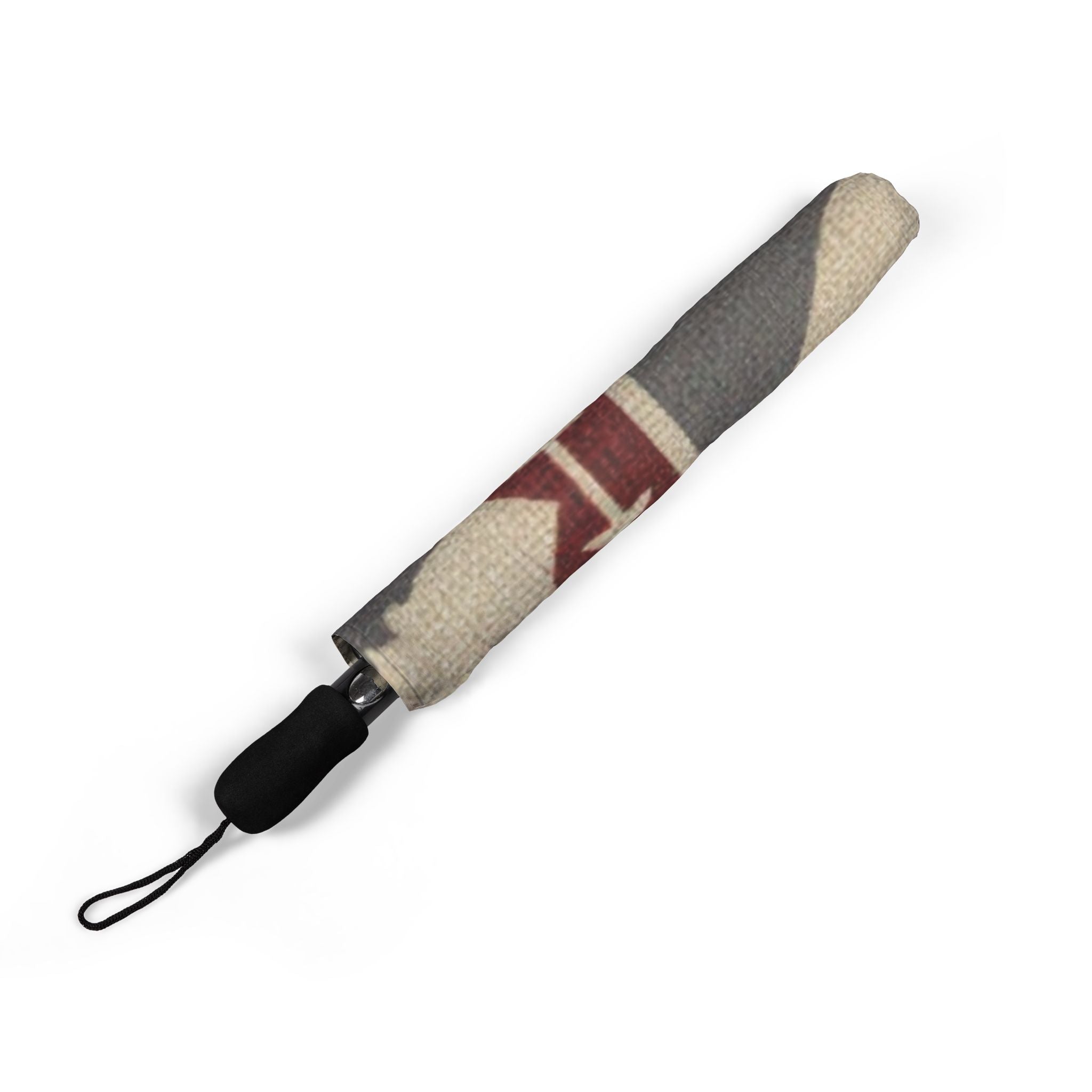 Southwestern Pattern Foldable Umbrella — Semi‑Automatic Compact Rain Umbrella