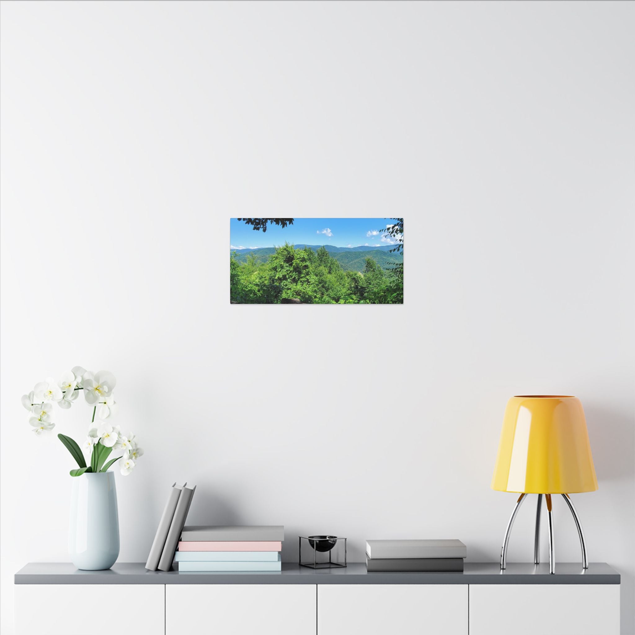 Mountain View Canvas Print — Scenic Blue Ridge Landscape Wall Art