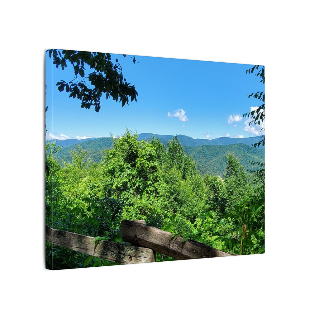 Mountain View Canvas Print — Scenic Blue Ridge Landscape Wall Art