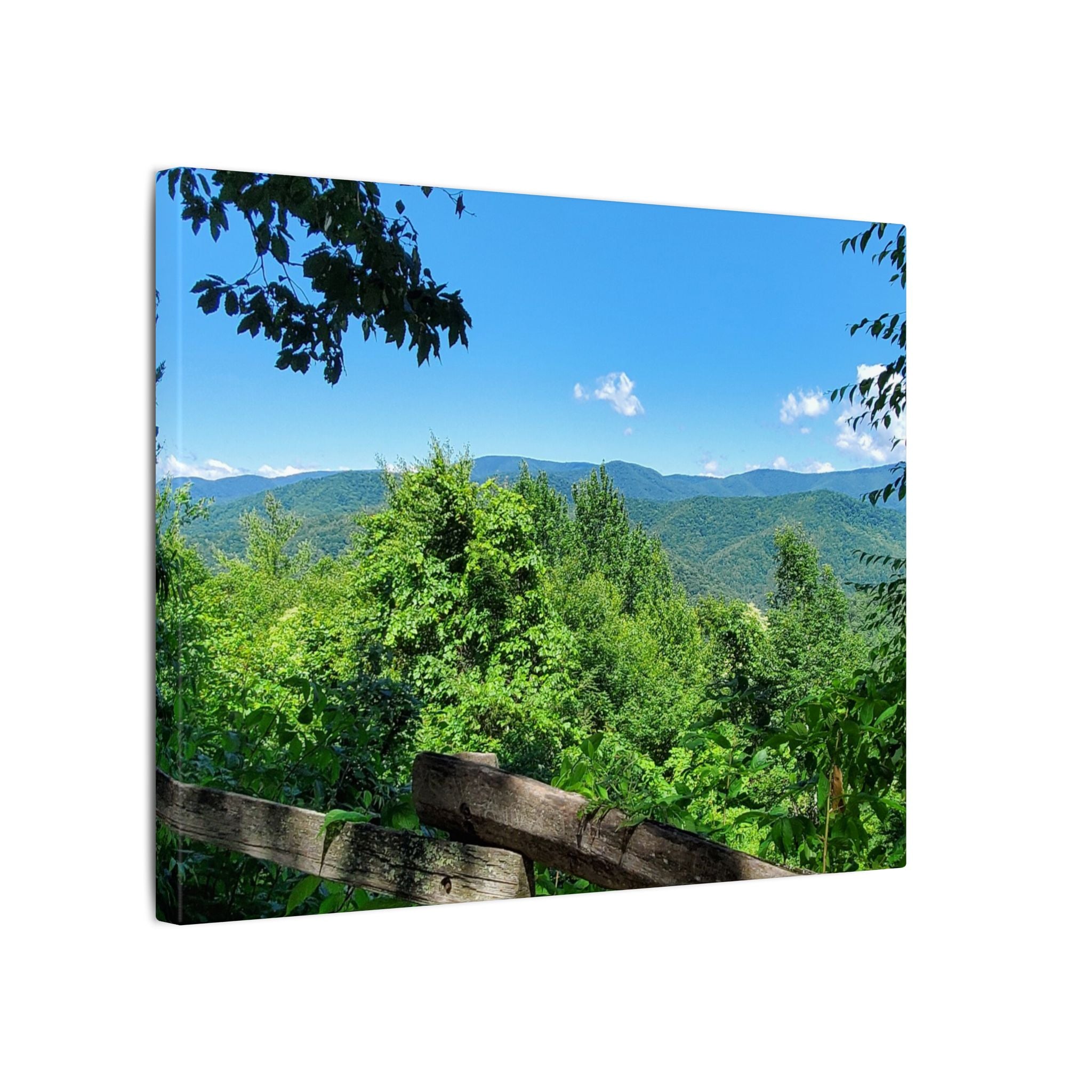 Mountain View Canvas Print — Scenic Blue Ridge Landscape Wall Art
