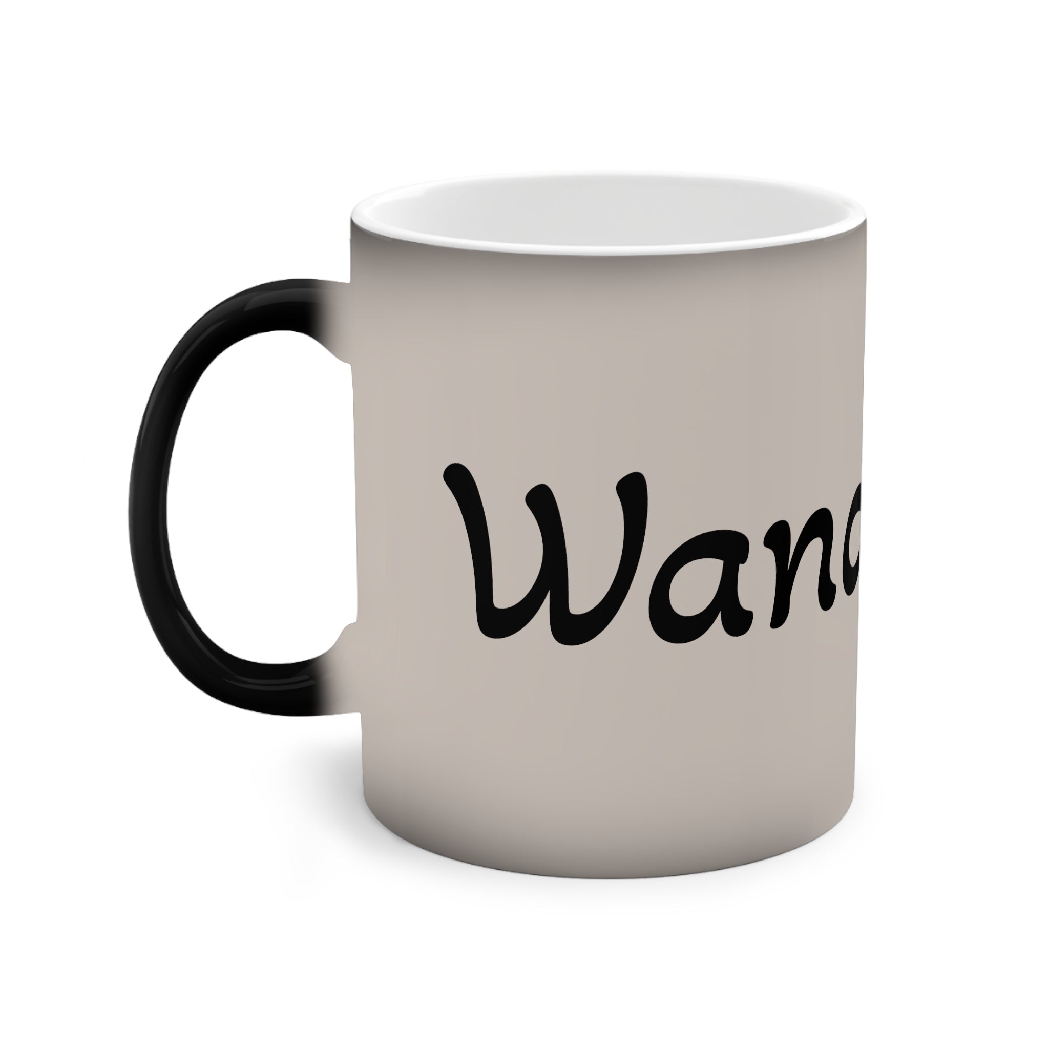 Wanderlust Color-Changing Mug — 11 oz Travel Quote Coffee Cup
