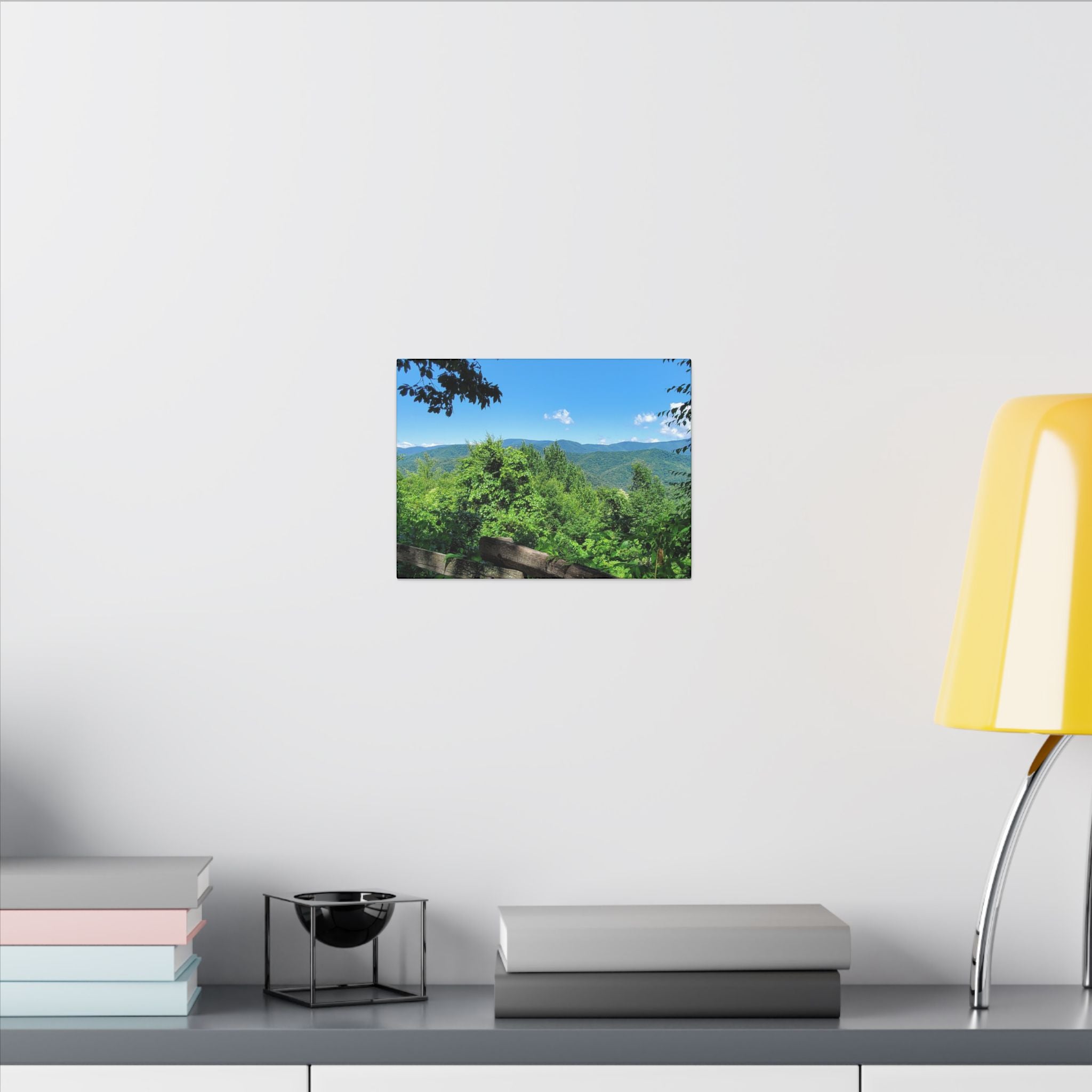 Mountain View Canvas Print — Scenic Blue Ridge Landscape Wall Art