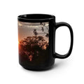 Sunset Silhouette Black Mug — 15oz Scenic Coffee Cup