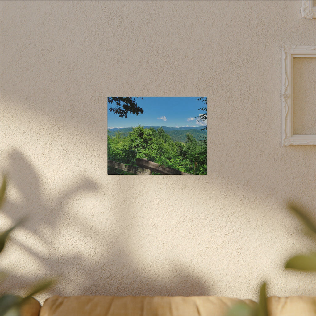 Mountain View Canvas Print — Scenic Blue Ridge Landscape Wall Art