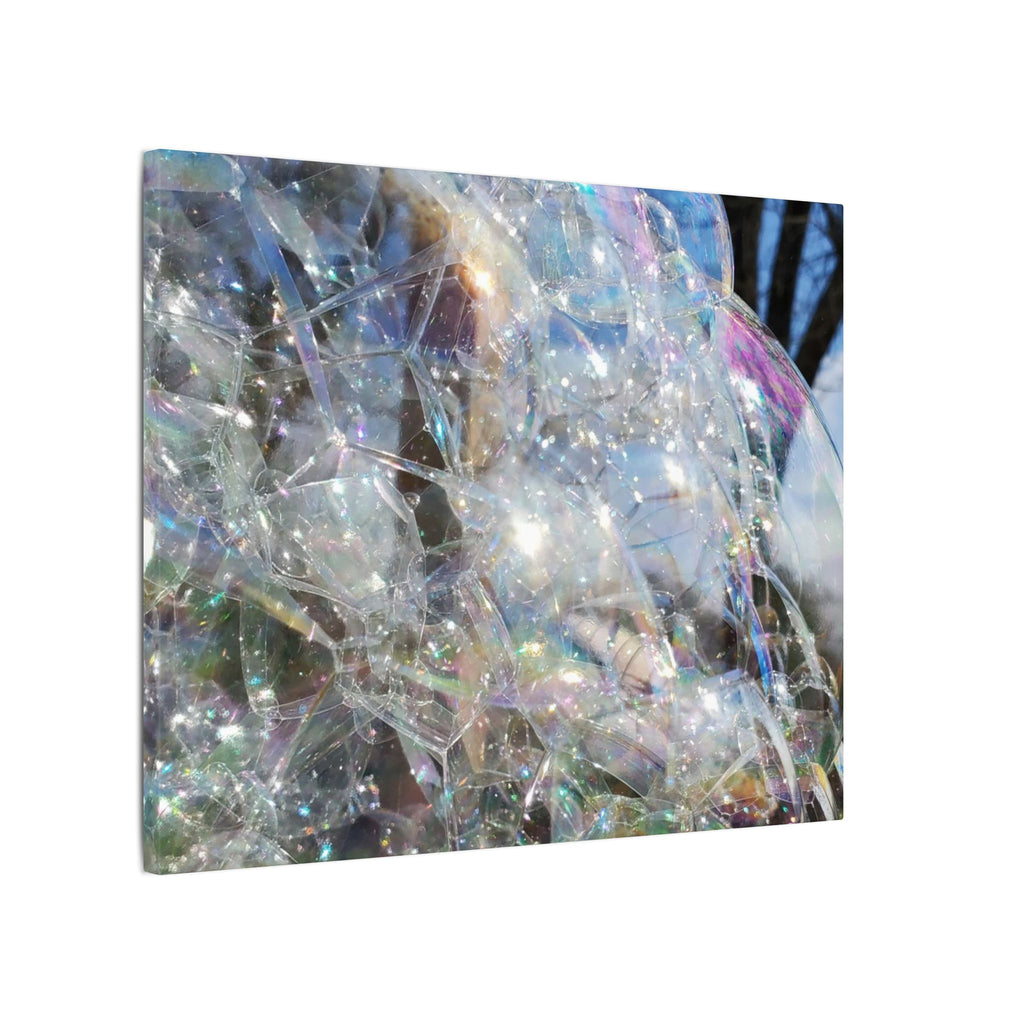 Iridescent Bubble Abstract Matte Canvas Wall Art
