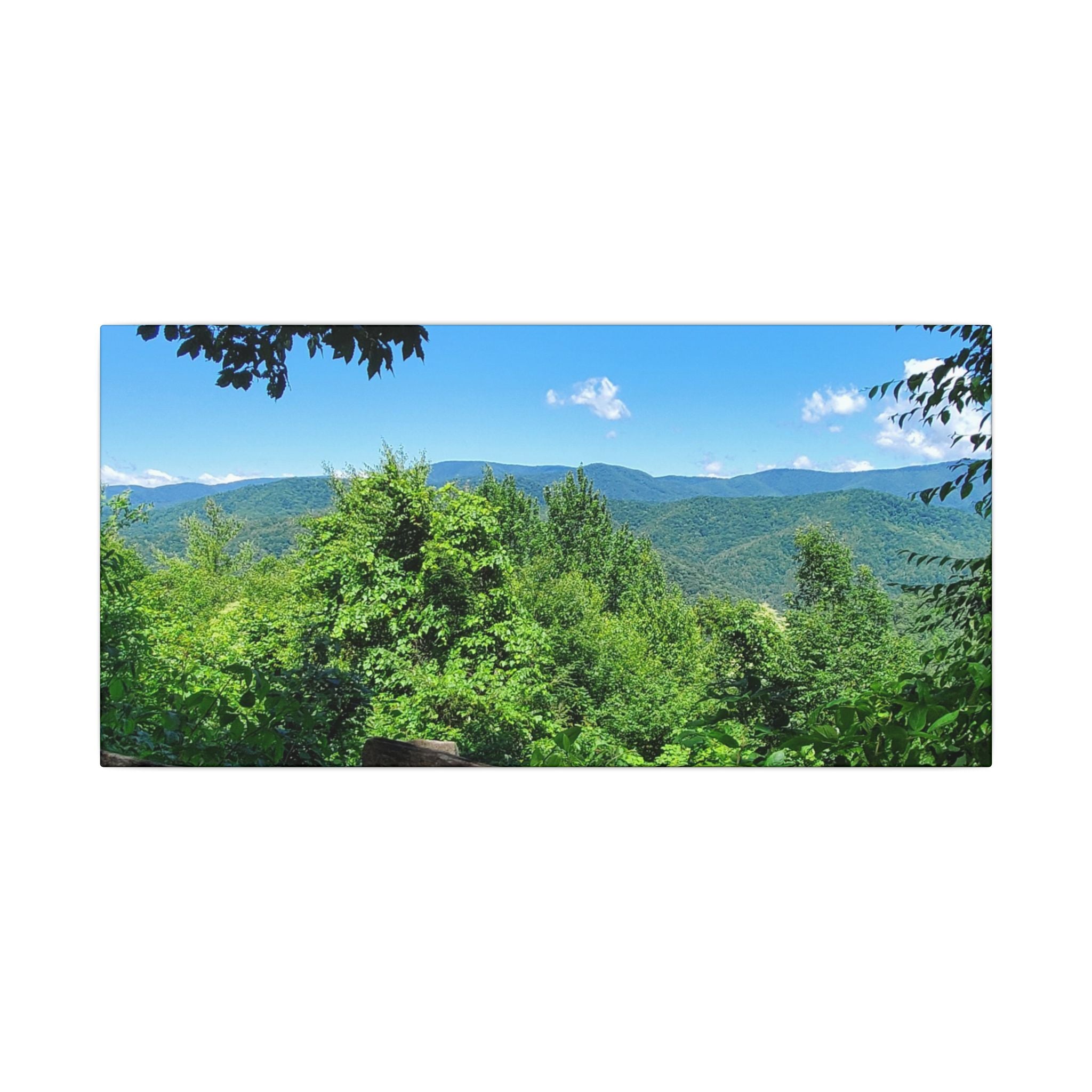 Mountain View Canvas Print — Scenic Blue Ridge Landscape Wall Art