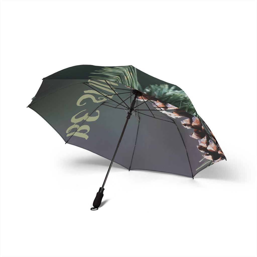 Pinecone Foldable Umbrella — Semi-Automatic Compact Rain Umbrella with Nature Pine Design