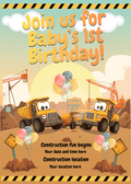 Digital product  construction 1st birthday