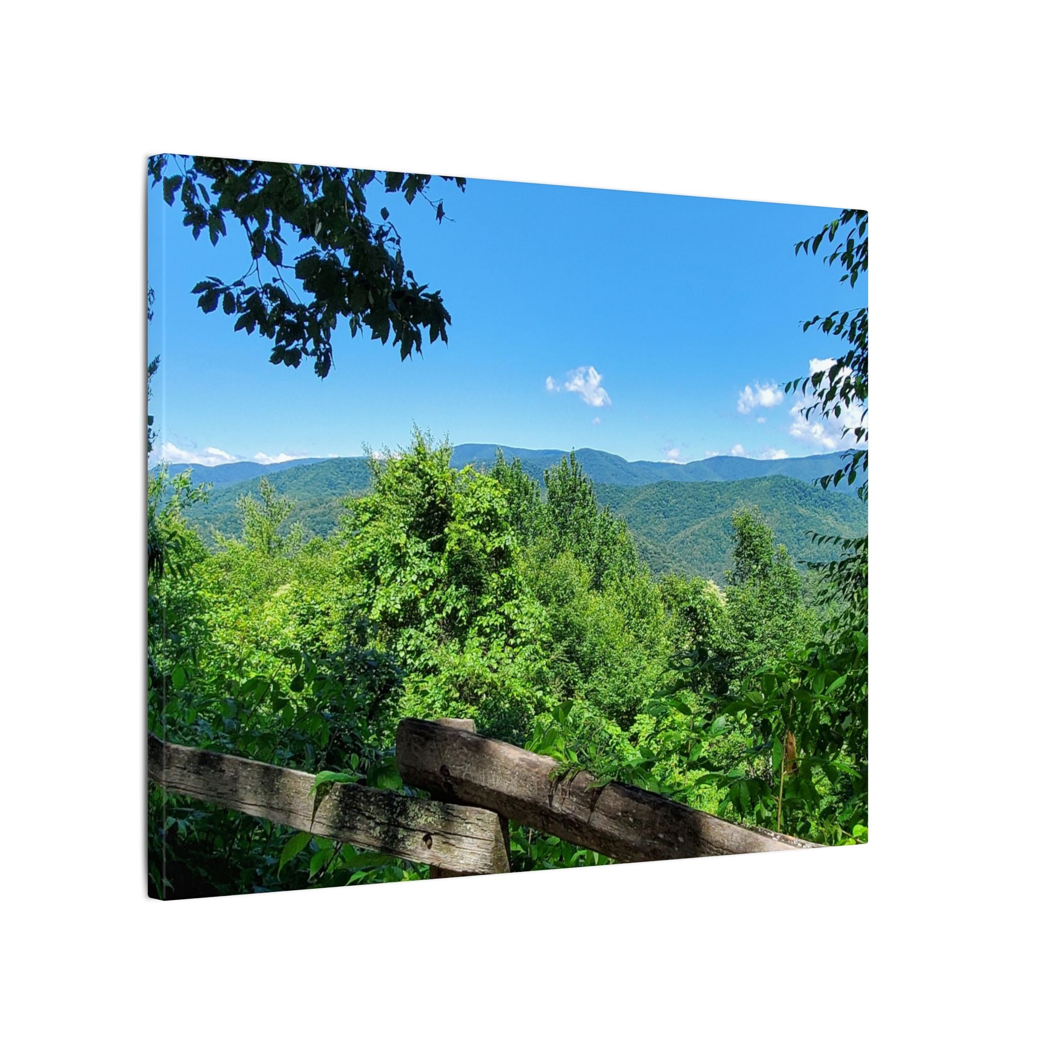 Mountain View Canvas Print — Scenic Blue Ridge Landscape Wall Art