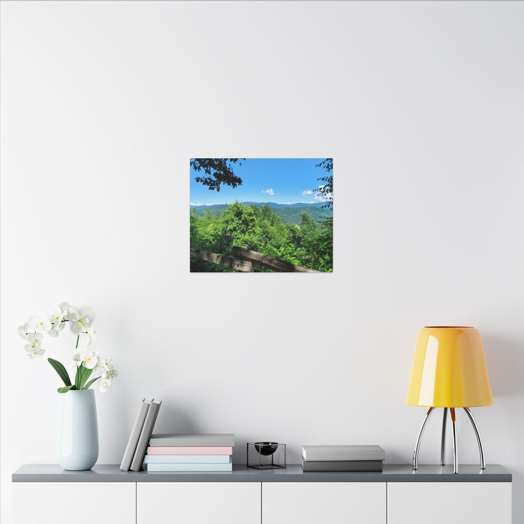 Mountain View Canvas Print — Scenic Blue Ridge Landscape Wall Art