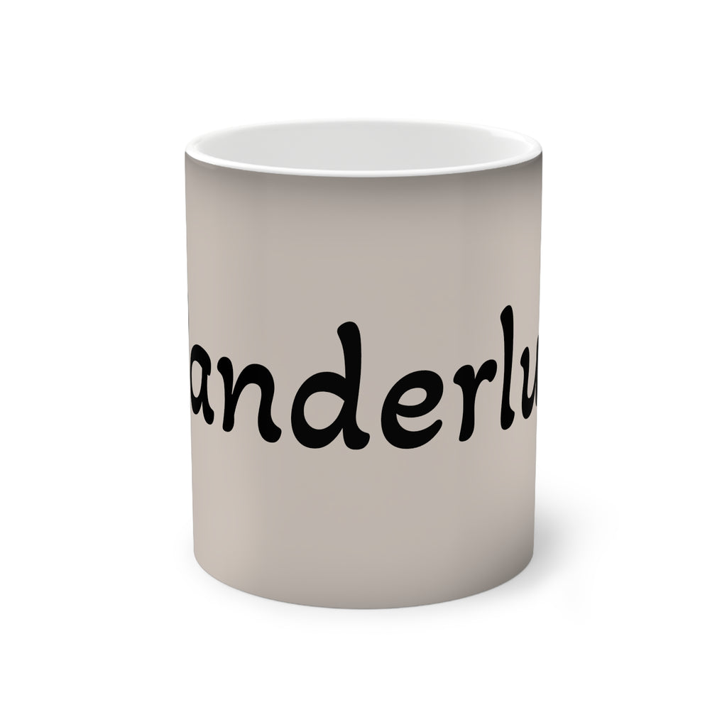 Wanderlust Color-Changing Mug — 11 oz Travel Quote Coffee Cup