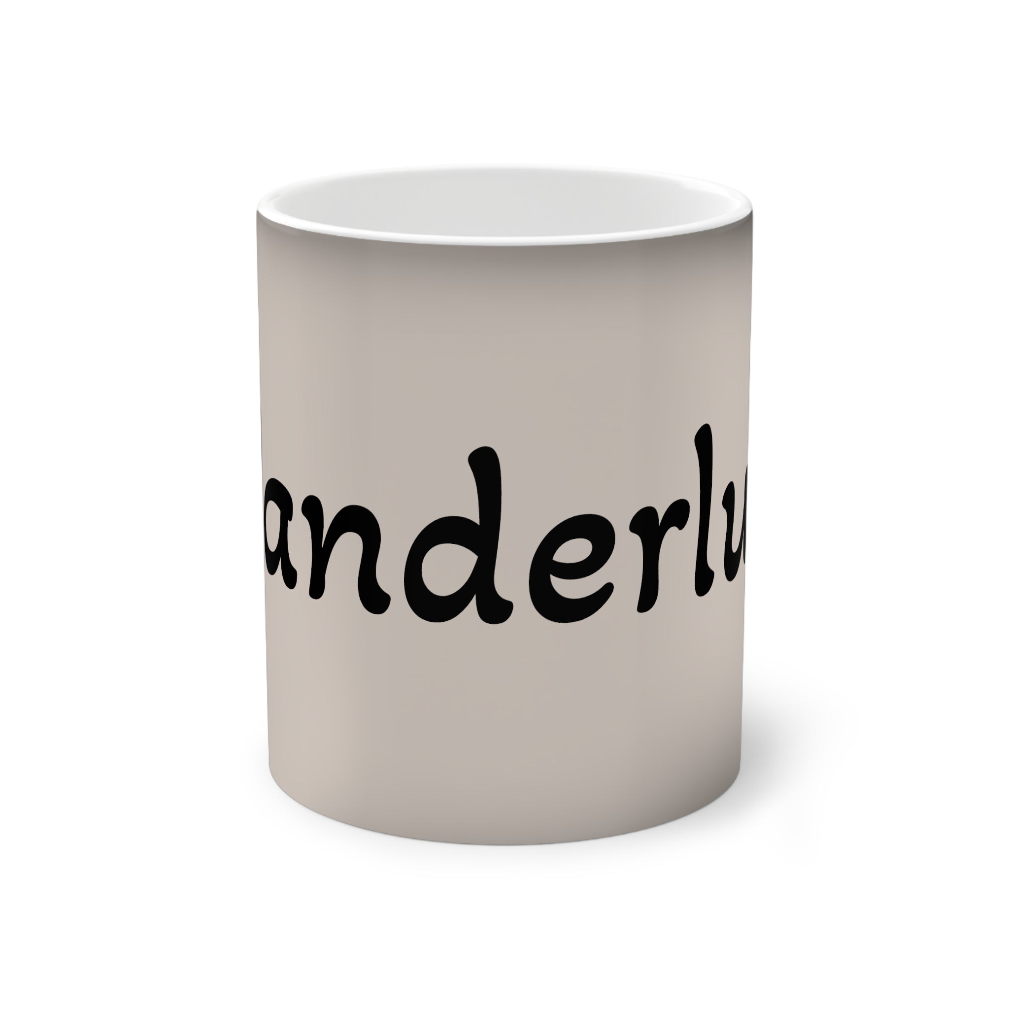 Wanderlust Color-Changing Mug — 11 oz Travel Quote Coffee Cup