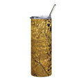 20oz Stainless Tumbler — Autumn Gold Leaf Travel Cup