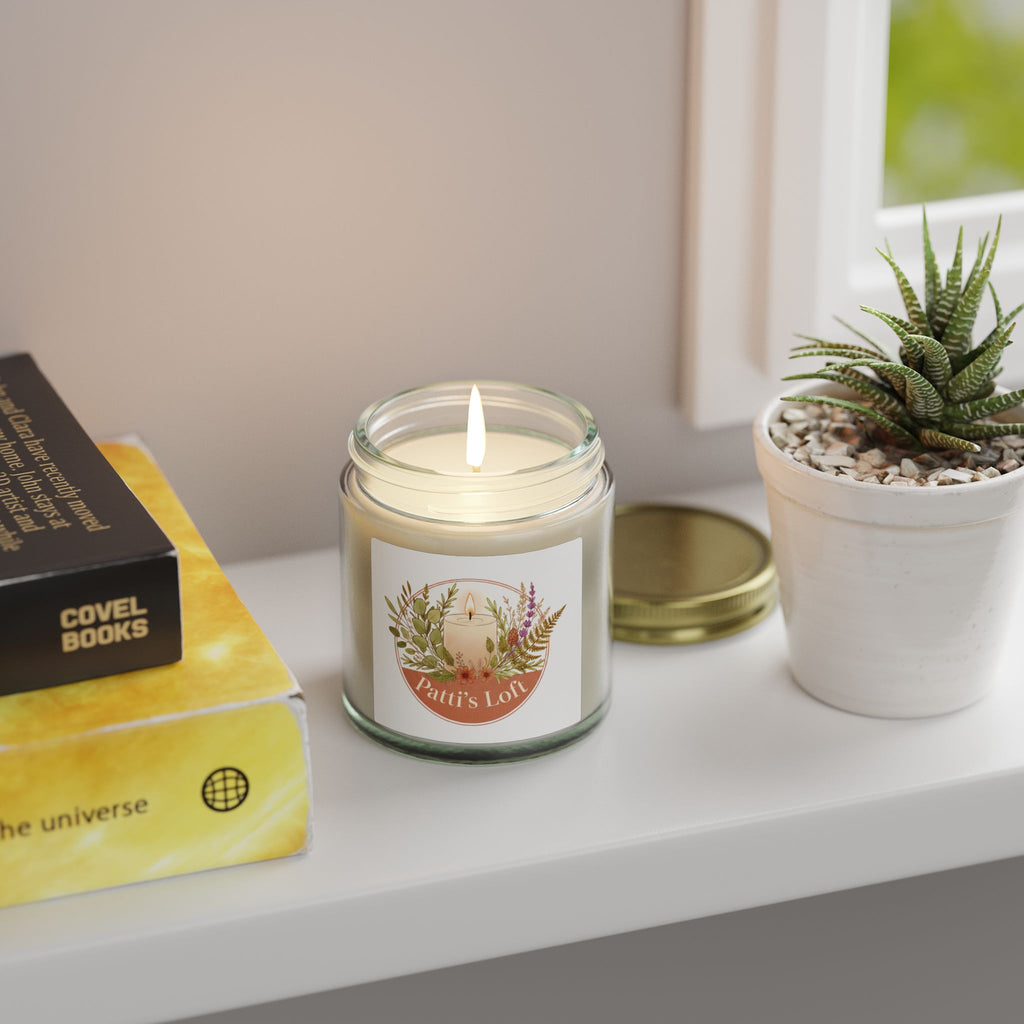 Coconut Apricot Scented Candle — 4oz/9oz Apricot Coconut Soy Jar (Patti’s Loft Label)