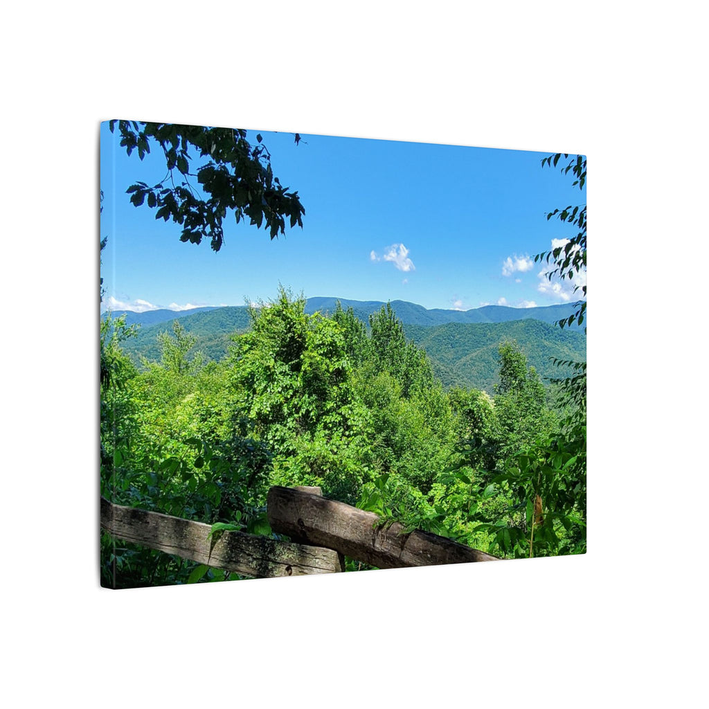 Mountain View Canvas Print — Scenic Blue Ridge Landscape Wall Art