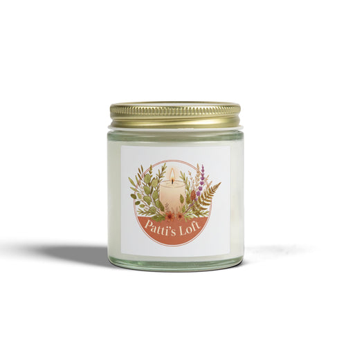 Coconut Apricot Scented Candle — 4oz/9oz Apricot Coconut Soy Jar (Patti’s Loft Label)