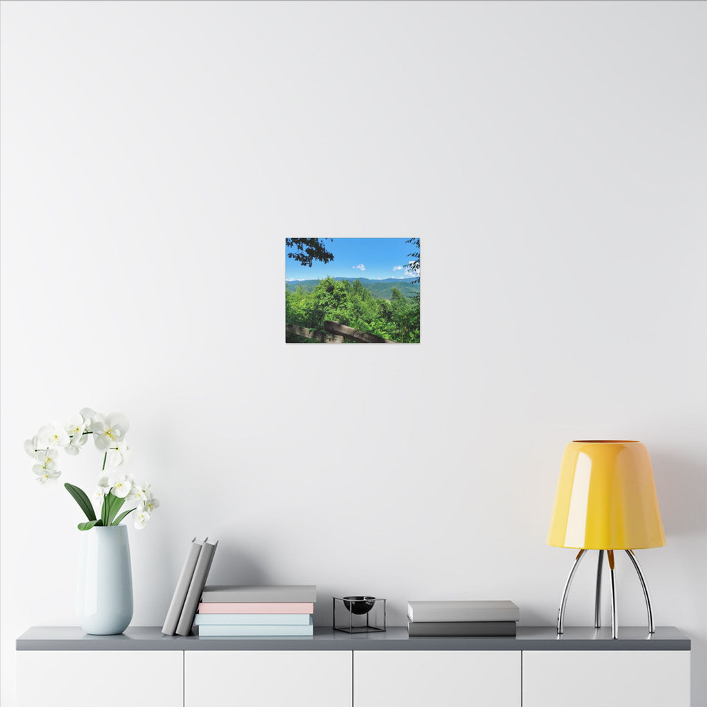 Mountain View Canvas Print — Scenic Blue Ridge Landscape Wall Art