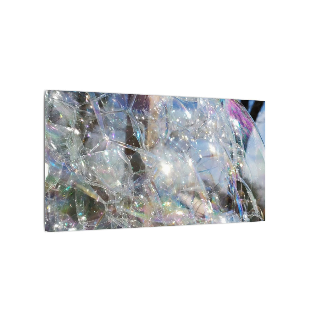 Iridescent Bubble Abstract Matte Canvas Wall Art