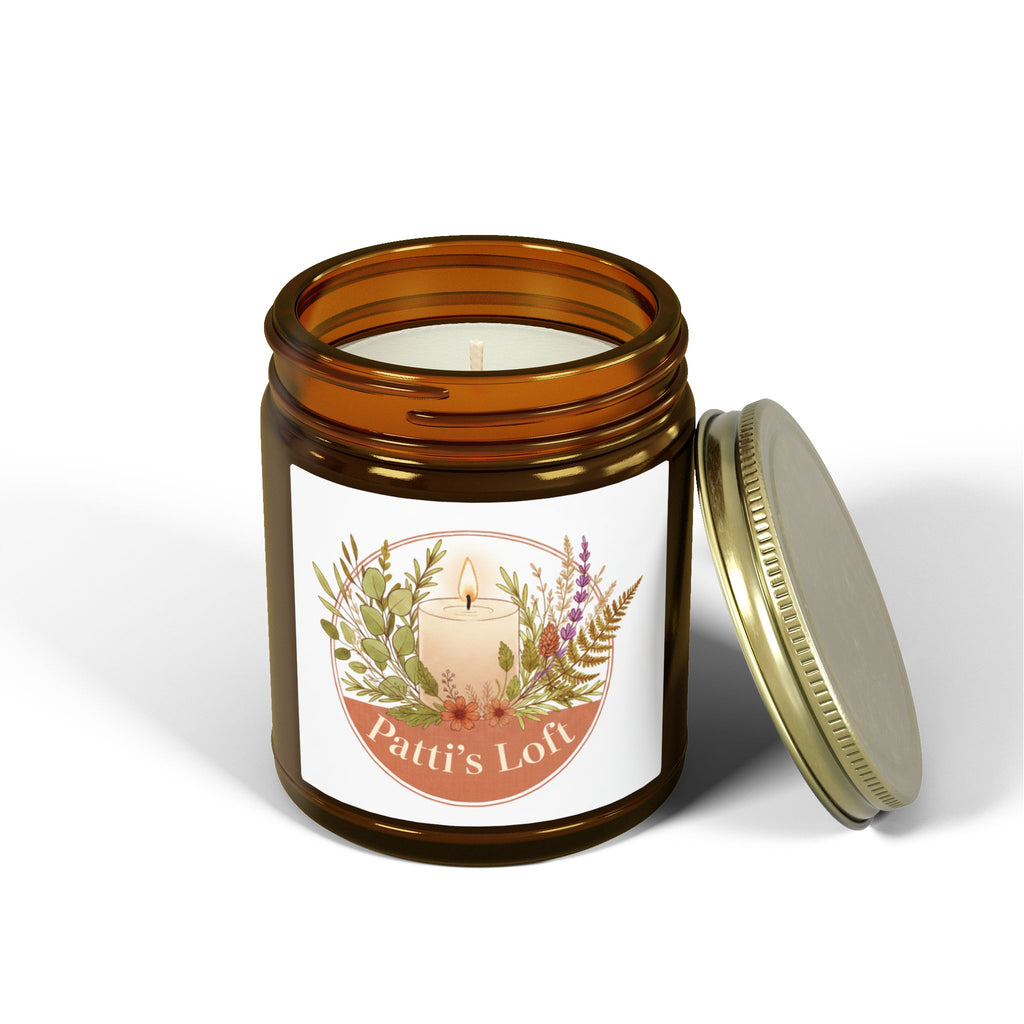 Coconut Apricot Scented Candle — 4oz/9oz Apricot Coconut Soy Jar (Patti’s Loft Label)