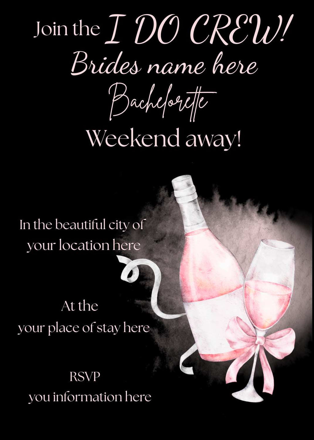 Digital product BACHELORETTE WEEKEND INVITATION CARD