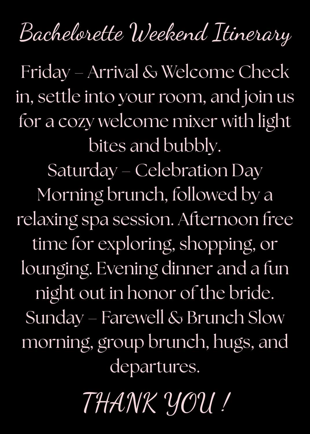 Digital product BACHELORETTE WEEKEND INVITATION CARD