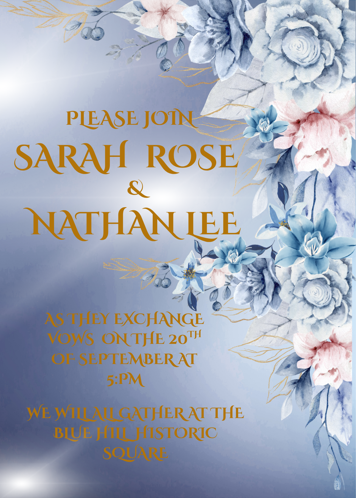 Vintage Wedding Stationery Bundle – Invitation, RSVP, Reception Info & Thank You Card