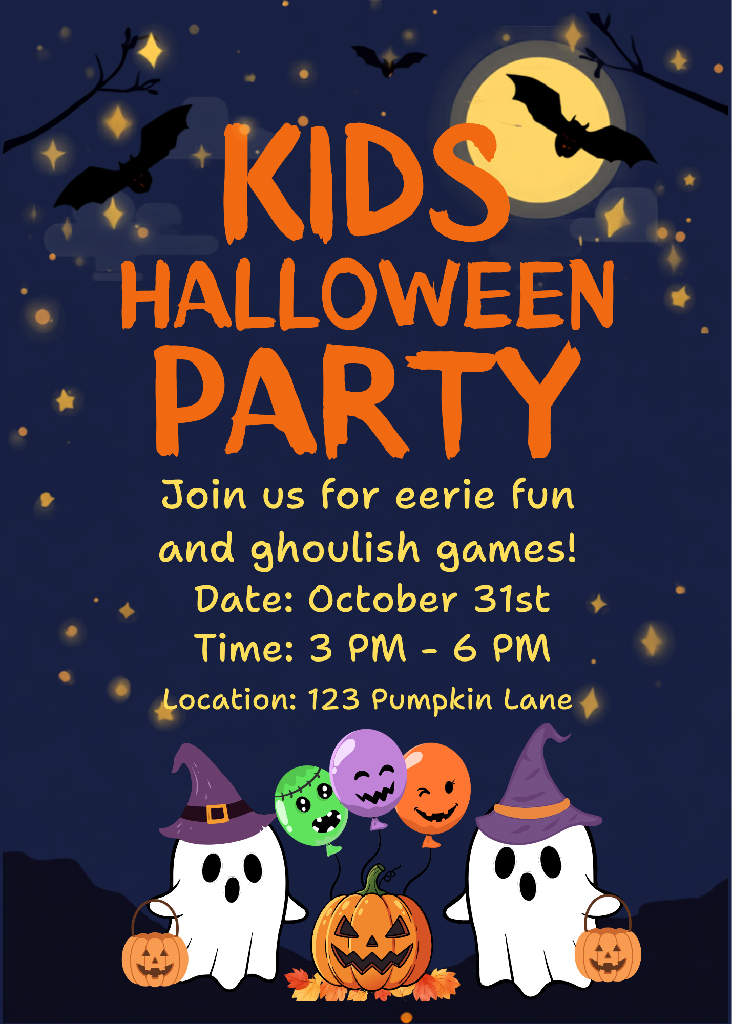 Digital product HALLOWEEN PARTY INVITATION