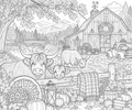 Digital product  HIGHLAND COWS COLOR SHEET