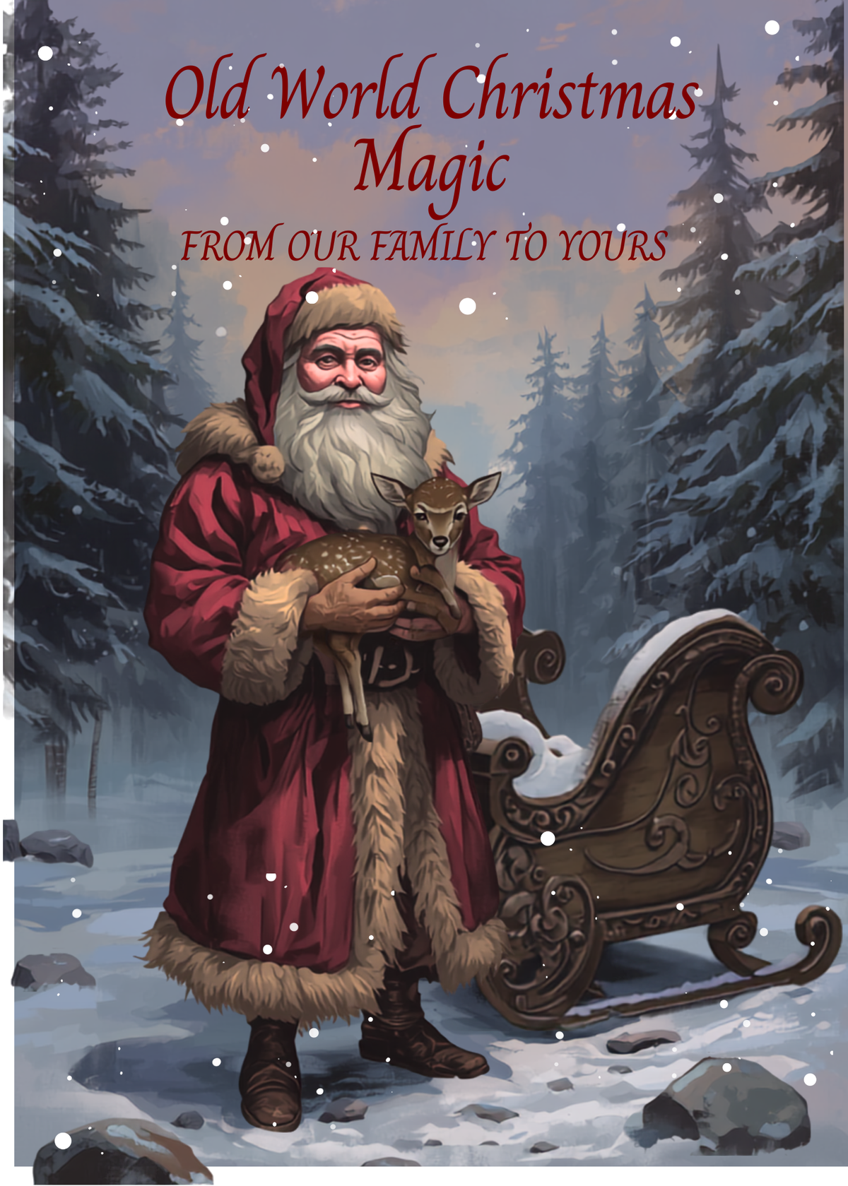 Christmas Magic Greeting Card | Digital Holiday Card