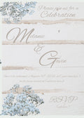 Digital product rustic wedding invitation