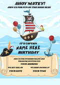 Digital product PIRATE BIRTHDAY INVITATION