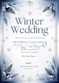 Digital product WINTER WEDDING INVITATION
