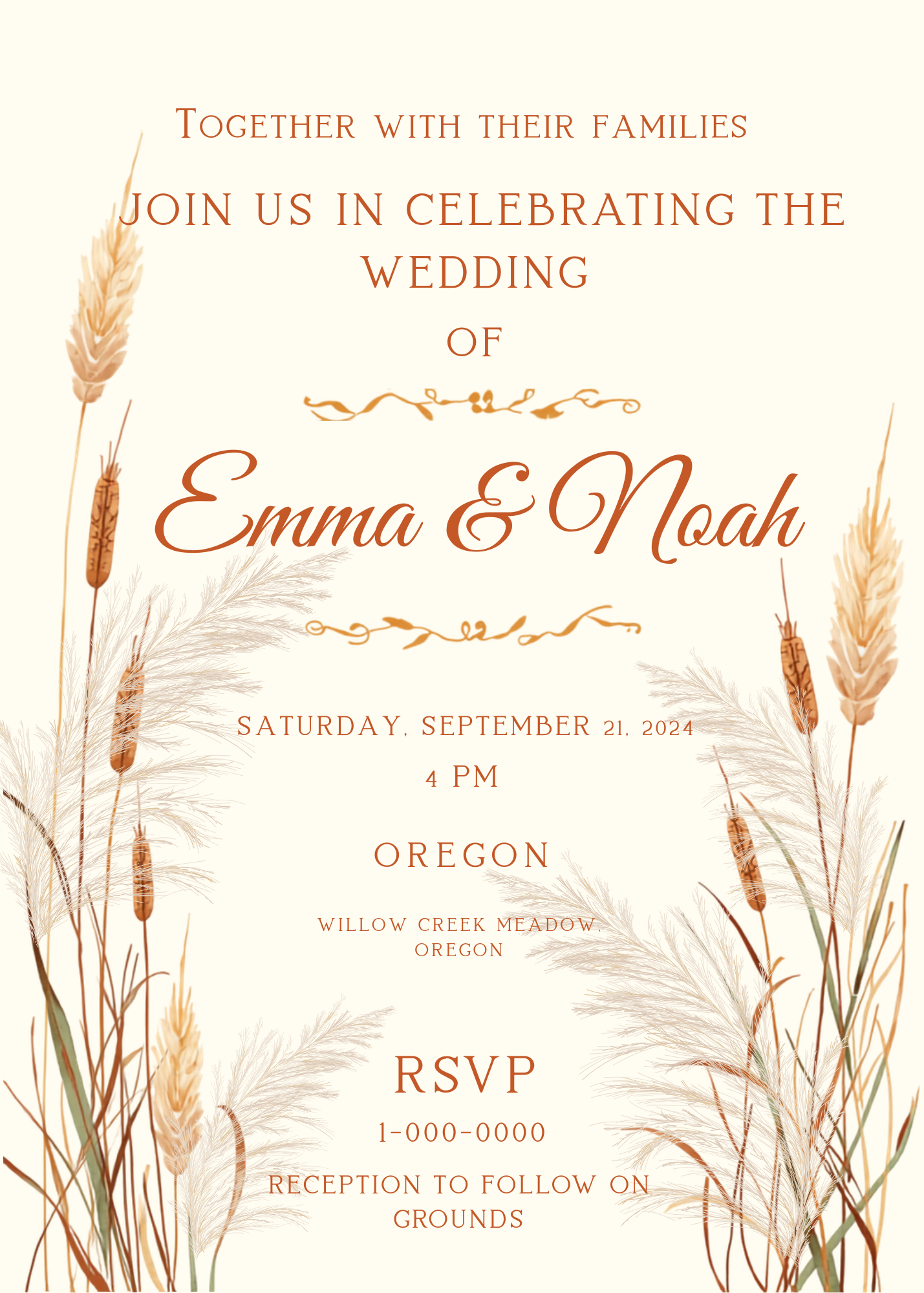Digital product BOHO WEDDING INVITATION