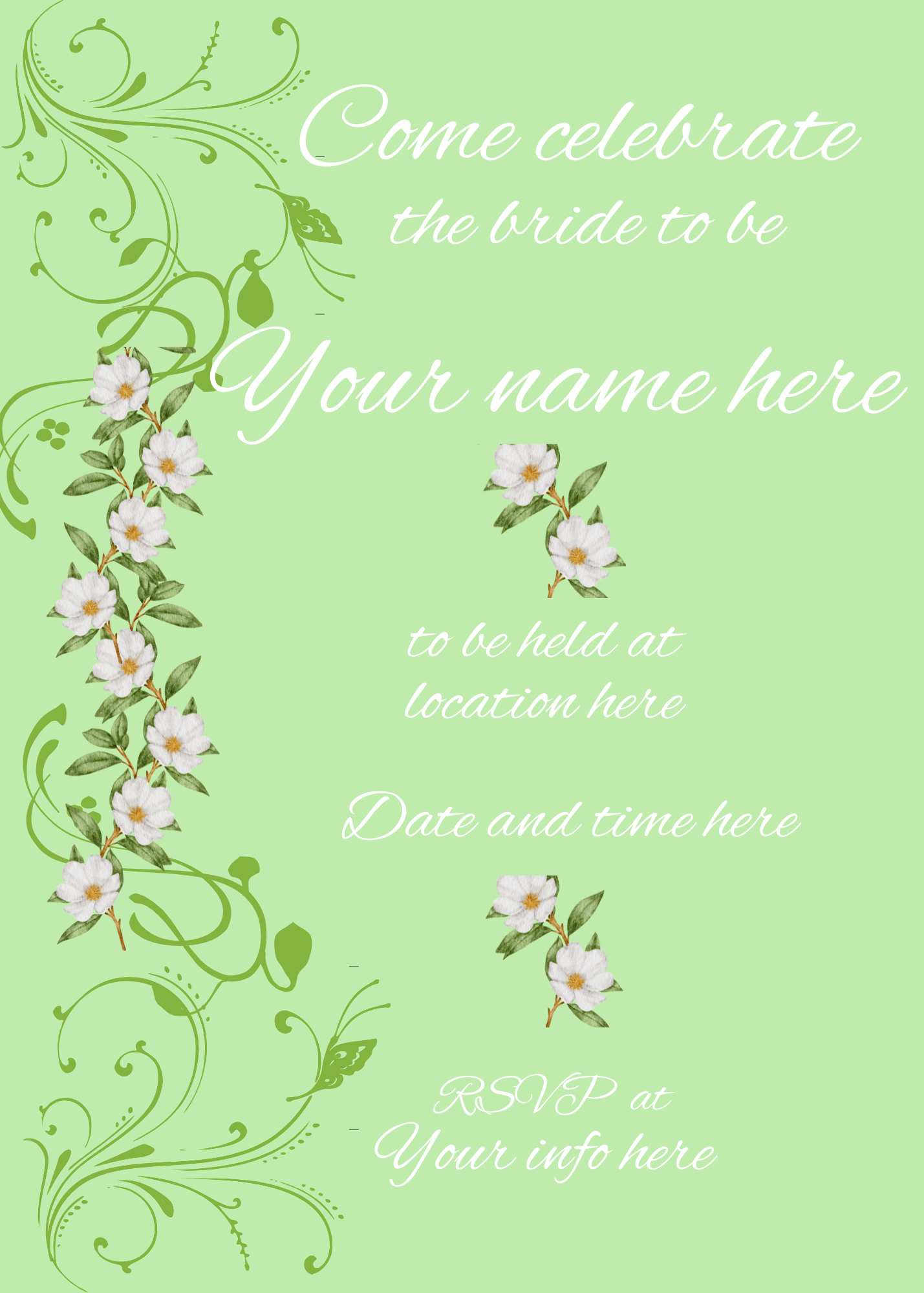 Digital product GARDEN BRIDAL SHOWER