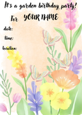 garden birthday party